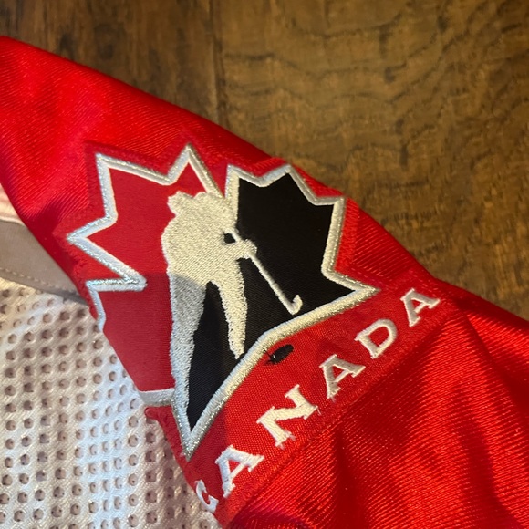 On-Ice AUTHENTIC Nike IIHF Team Canada 1998 White Olympic Hockey Jersey Size 48 - Picture 4 of 8